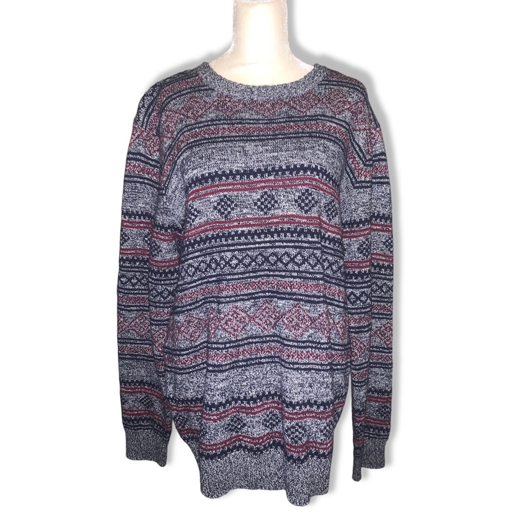 Mens Holiday Knit Sweater - Picture 5 of 6